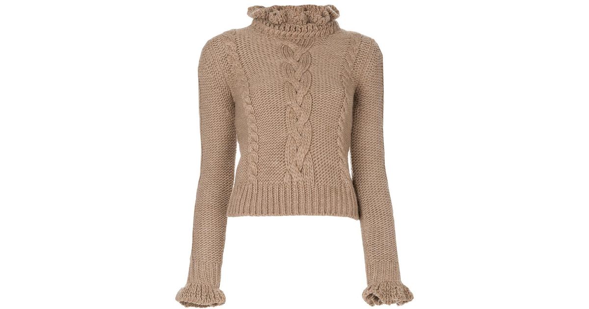 ruffle collar jumper
