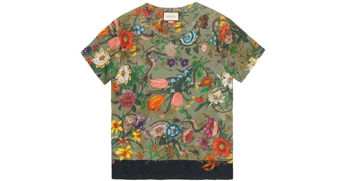gucci flora t shirt