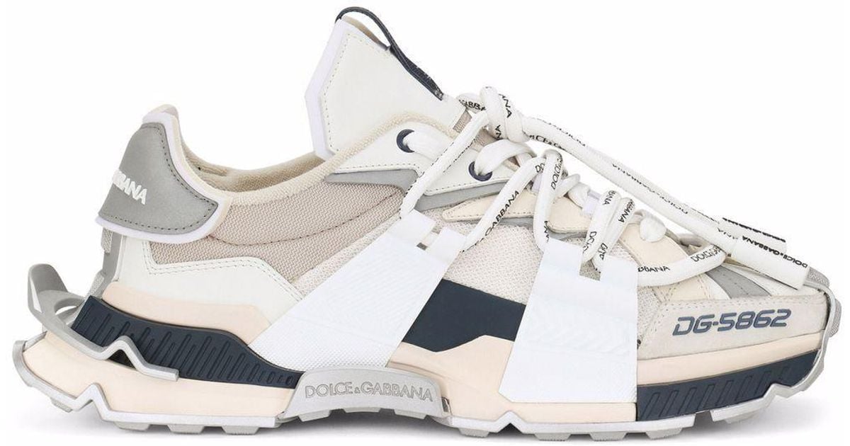 Zapatillas bajas Space a paneles Dolce & Gabbana de hombre de color Blanco Lyst