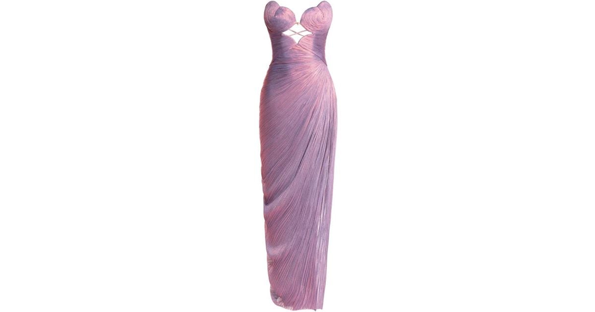 strapless open back dress CORINNA