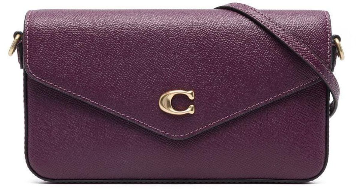 COACH Leather Wyn Crossbody Bag in Purple Lyst Australia