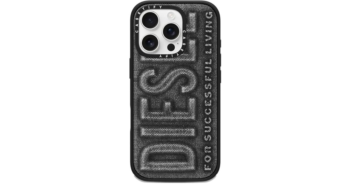 DIESEL X Casetify 60560 Denim-Effect Iphone 16 Pro Max Case in