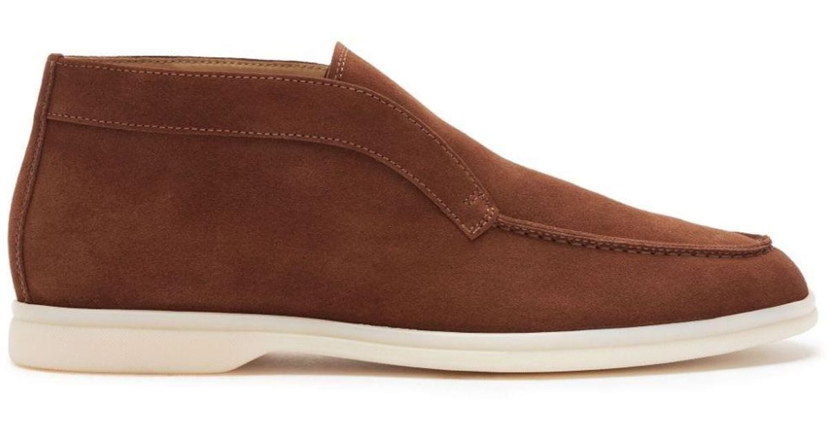 Temeshu Men's Chelsea Boots - Waterproof Suede Slip-On Ankle Boots - Genuine Leather Casual Dress Boots MS05 - View #9