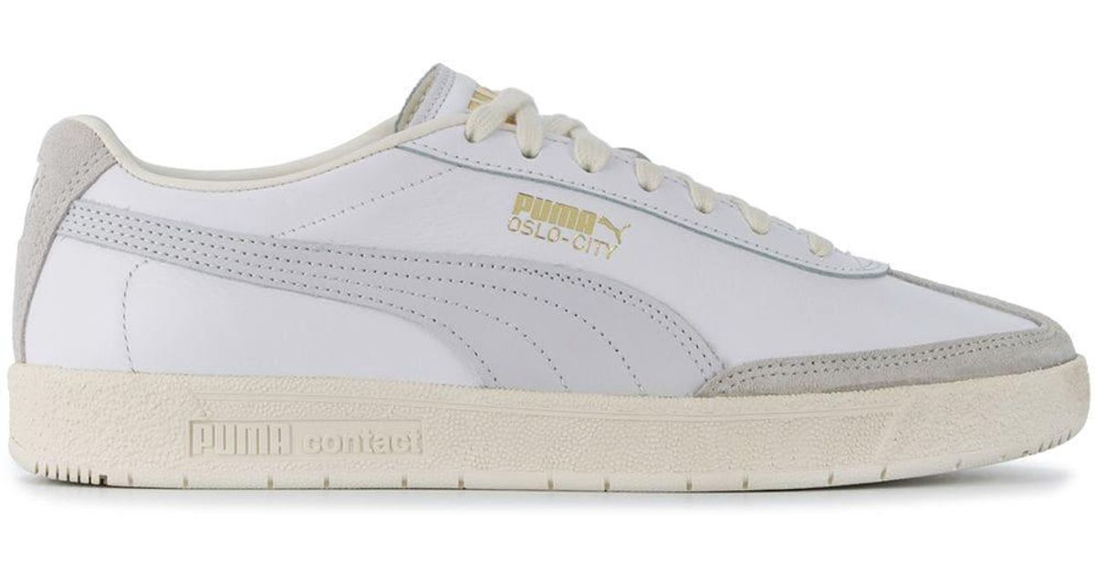 PUMA Oslo-city Luxe Sneakers in White for Men | Lyst Canada