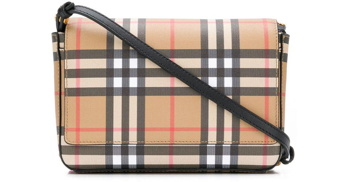 Burberry Hampshire Vintage Check Crossbody Bag Lyst Australia
