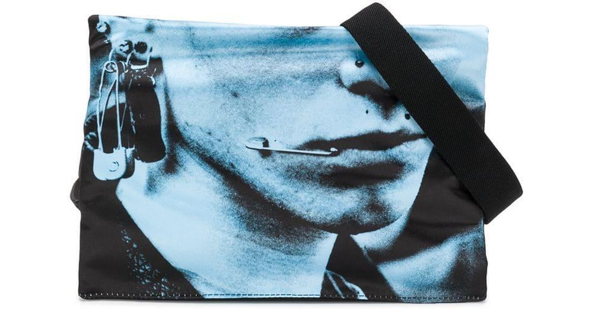 RAF SIMONS X Eastpak Poster Belt Waist Bag Blue Sling Crossbody Punk