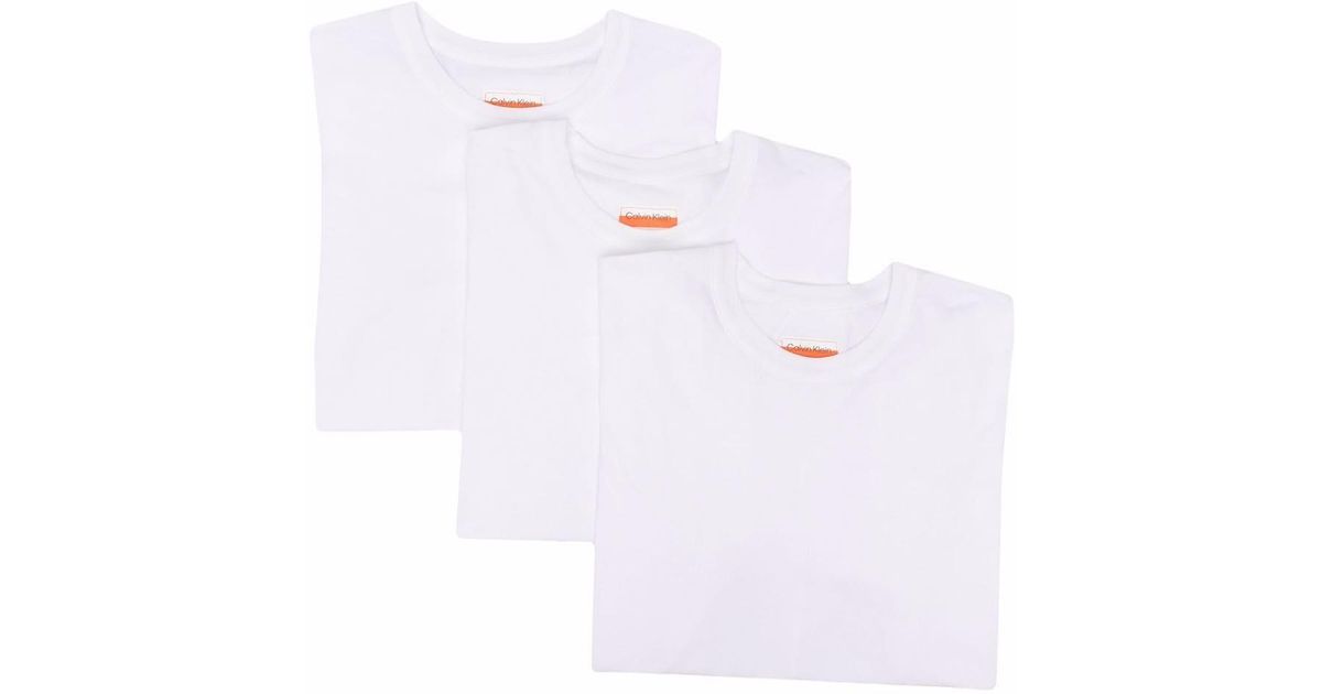 Calvin Klein X Heron Preston Set Of 3 T-shirts in White for Men | Lyst