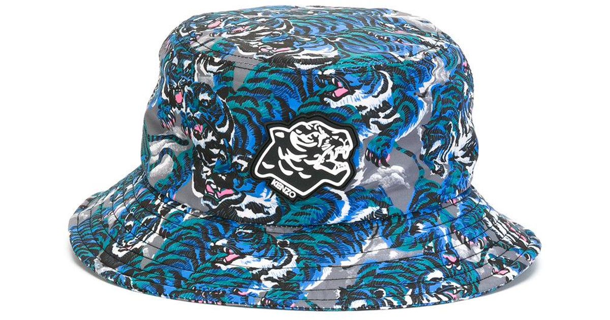 KENZO Cotton Flying Tiger Bucket Hat in 