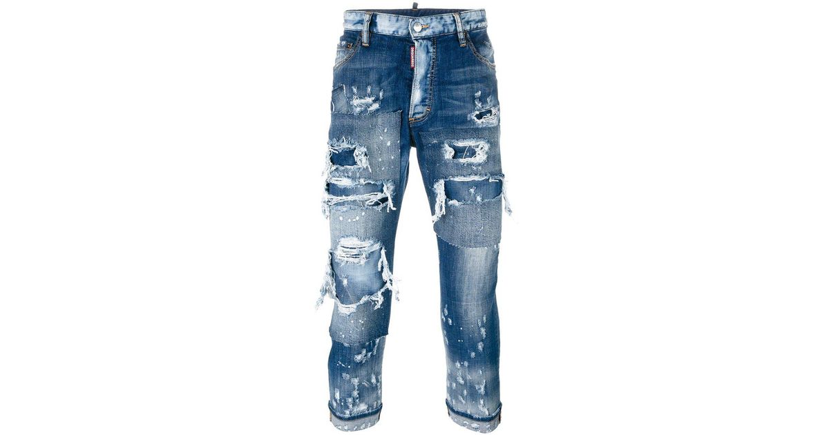 dsquared distressed jeans