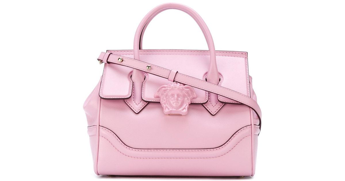 Lyst Versace Small Palazzo Bag In Pink