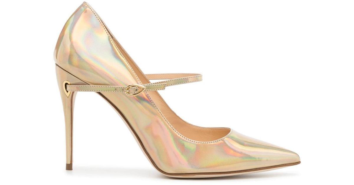 Mujer Zapatos de Tacones de Zapatos de salón Zapatos Enrico con tacón de 105mm Jennifer Chamandi de Cuero de color Neutro 