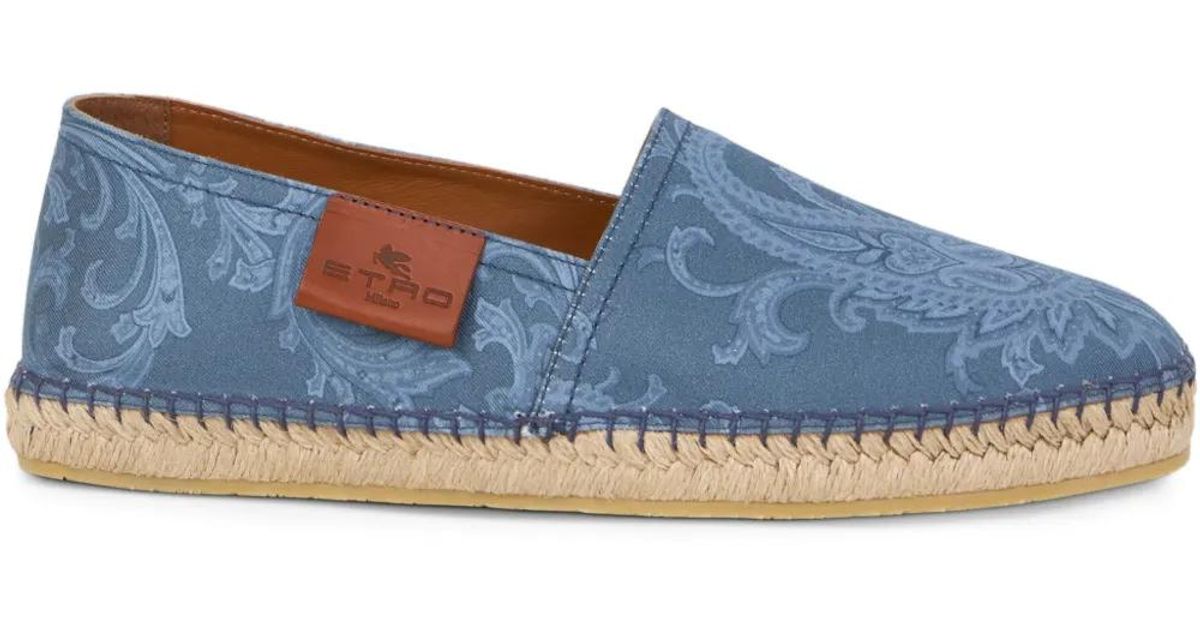 メンズ Etro ペイズリー エスパドリーユ ブルー | Lyst