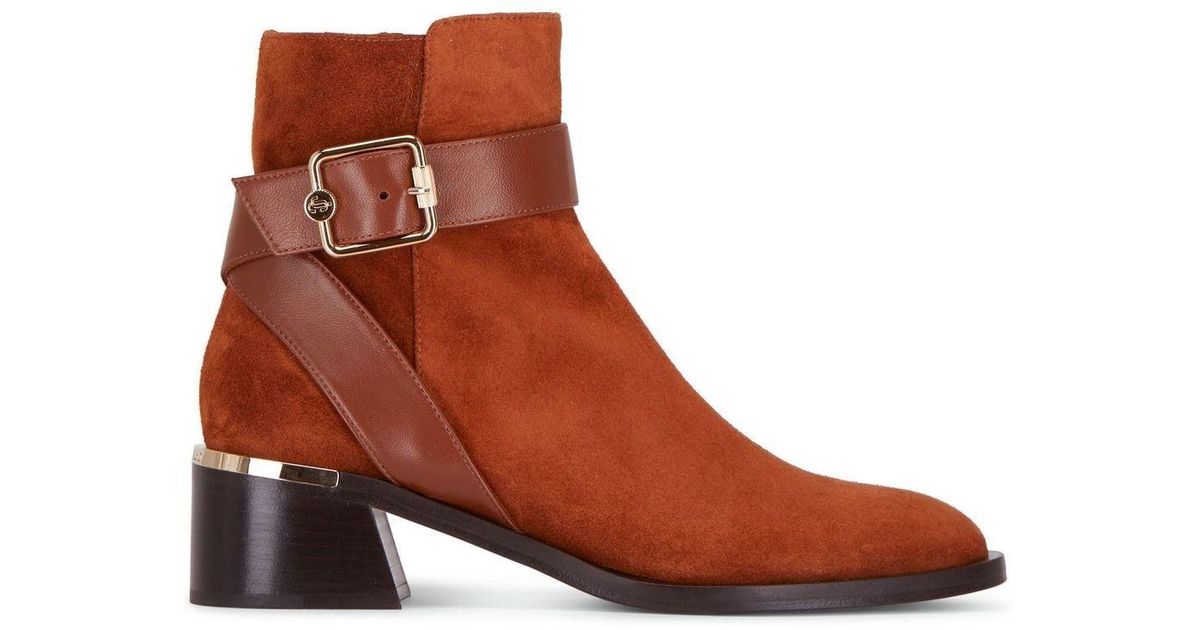 Jimmy Choo Clarice 45mm Ankle Boots in Brown Lyst UK