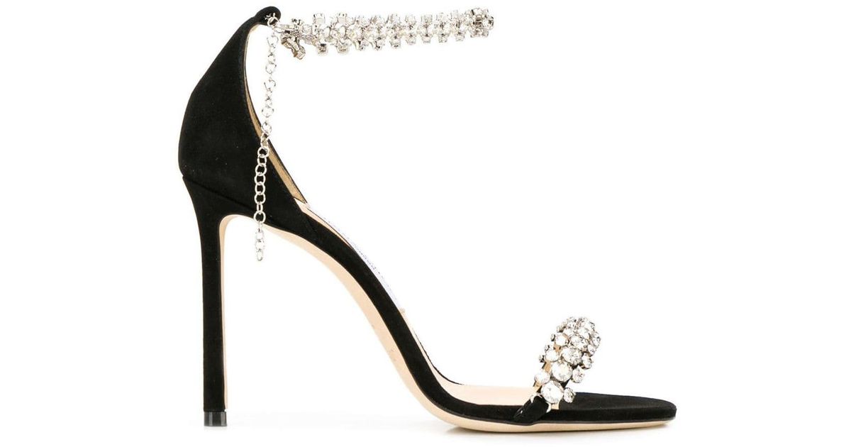 Jimmy Choo Shiloh 100 Sandals in Black Lyst UK