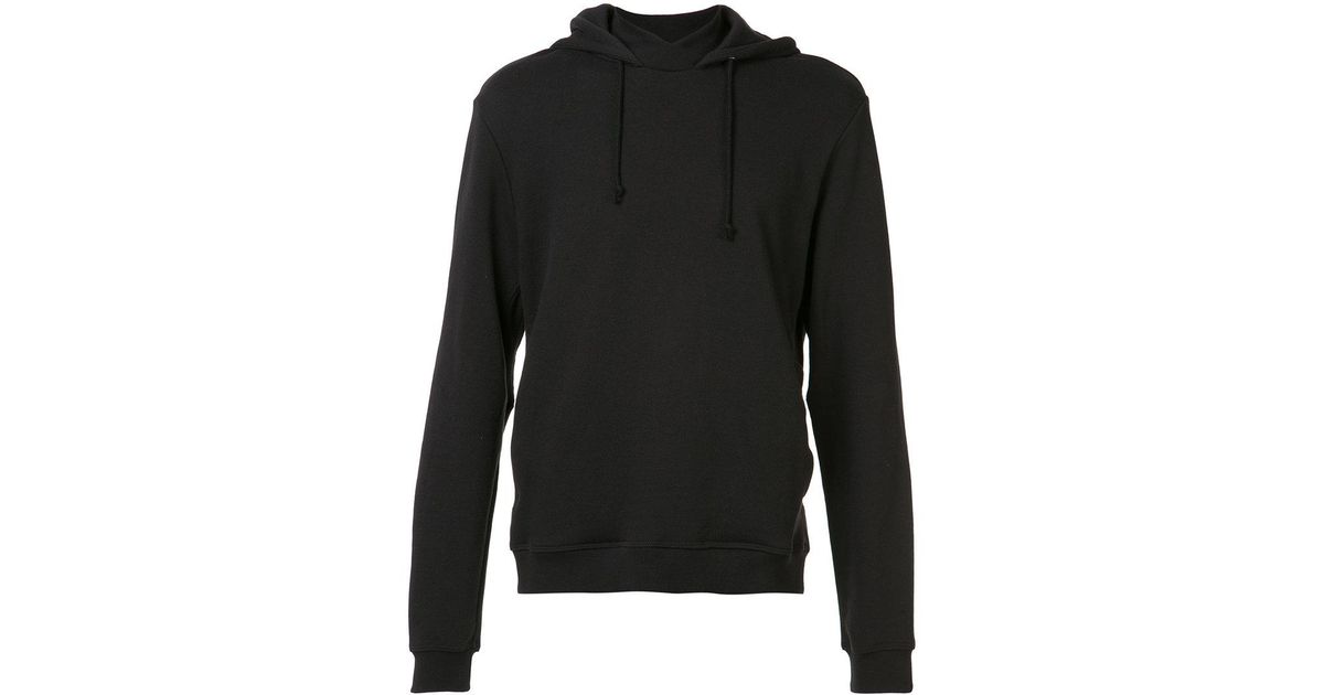 black high neck hoodie
