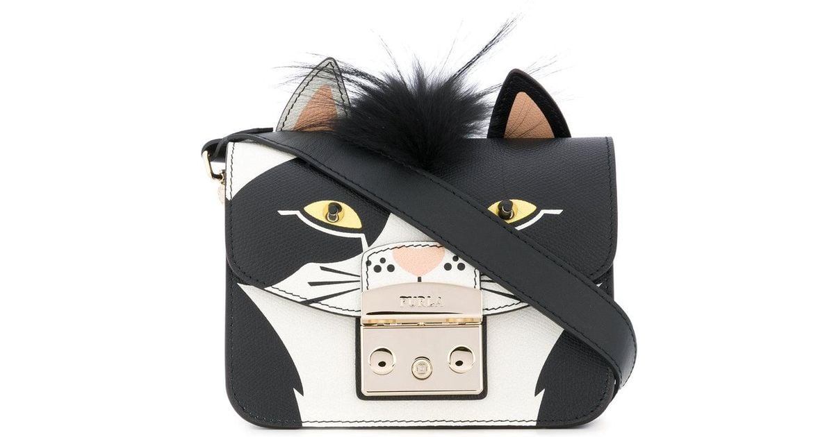 Furla Metropolis Cat Bag in Black | Lyst