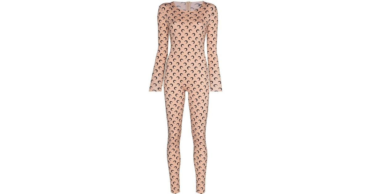 Marine Serre Crescent Moon Jumpsuit | Lyst