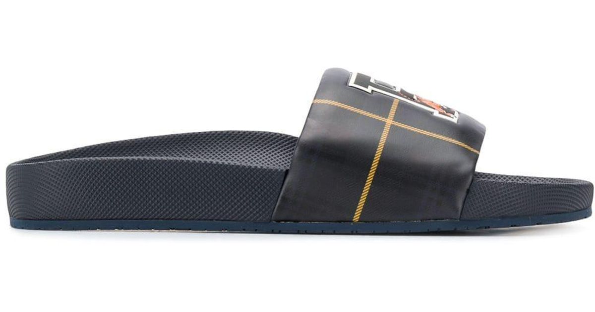 Polo Ralph Lauren Cayson Tiger Slides in Black for Men | Lyst Canada