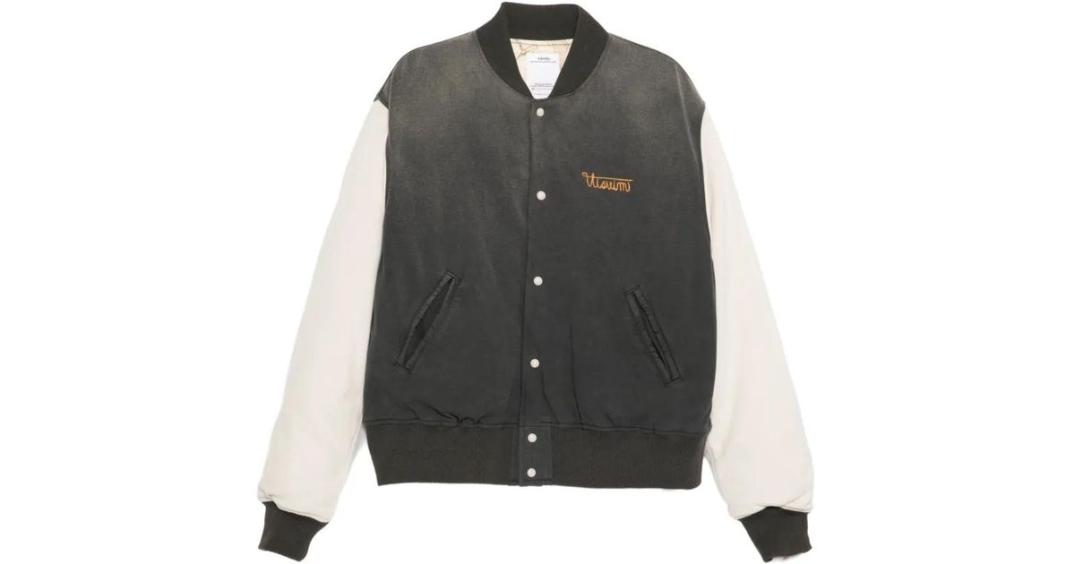 Visvim Varsity Era Down Jacket in Black for Men | Lyst