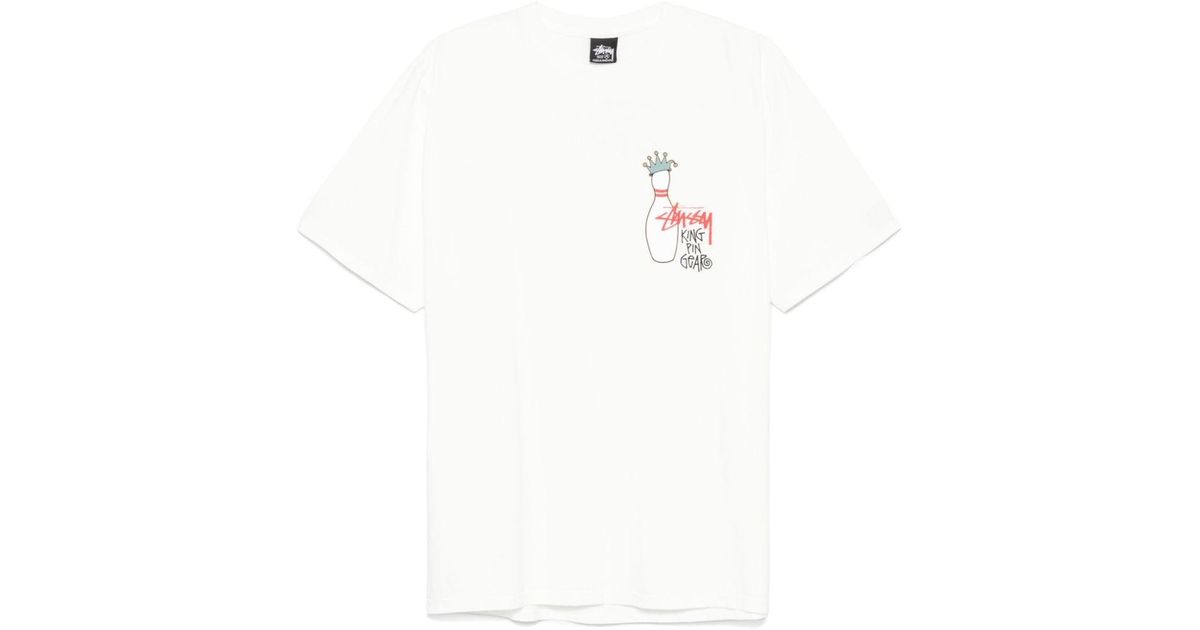 Stussy Kingpin T-Shirt in Weiß für Herren | Lyst DE