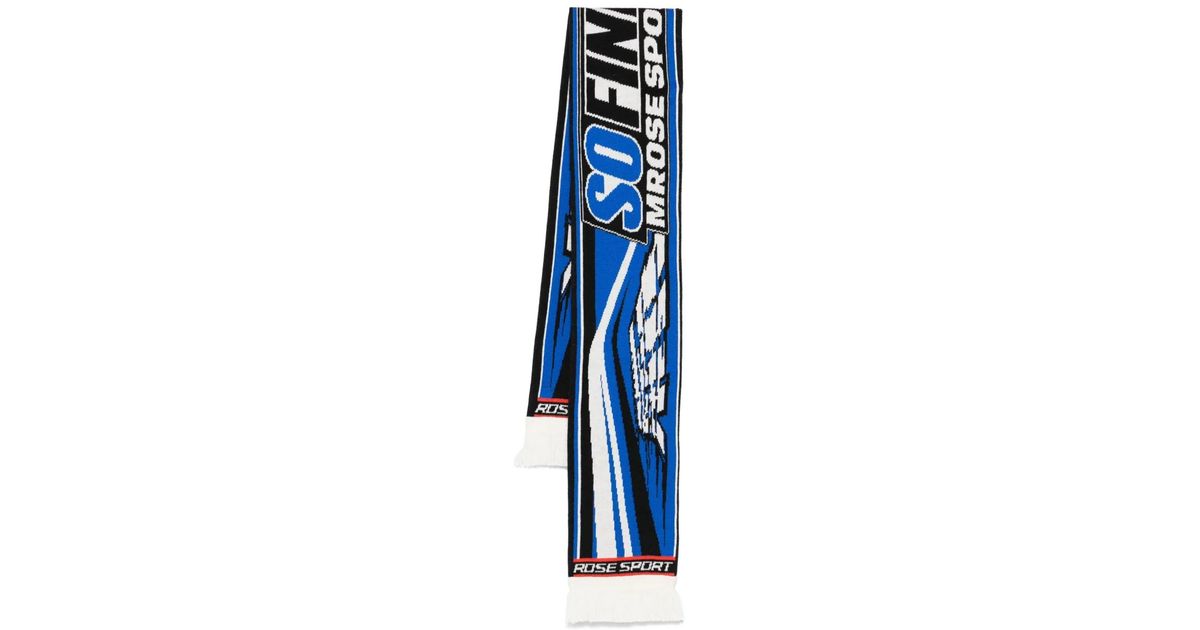 【MARTINE ROSE】BLUE MOTOCROSS SCARF Martine Rose Motocross Scarf in Blue | Lyst Australia