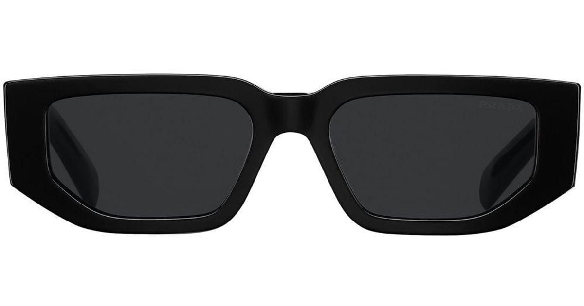 Prada Symbole Rectangular-frame Sunglasses in Black for Men | Lyst