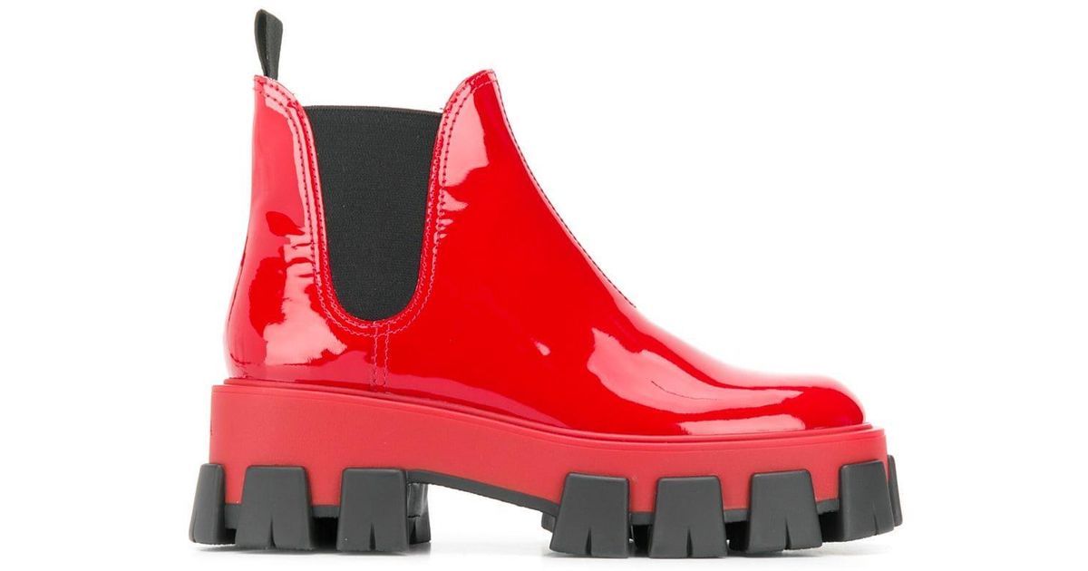 lug chelsea boot prada