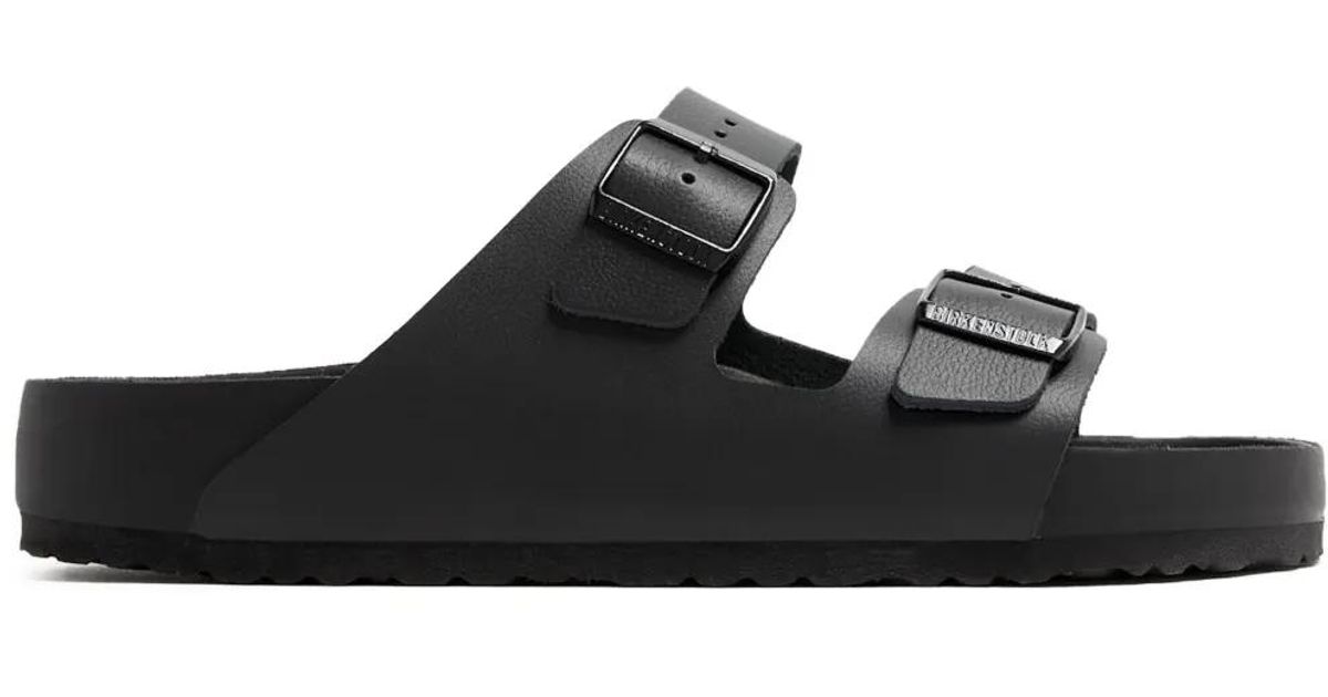 Black Buckle Slides