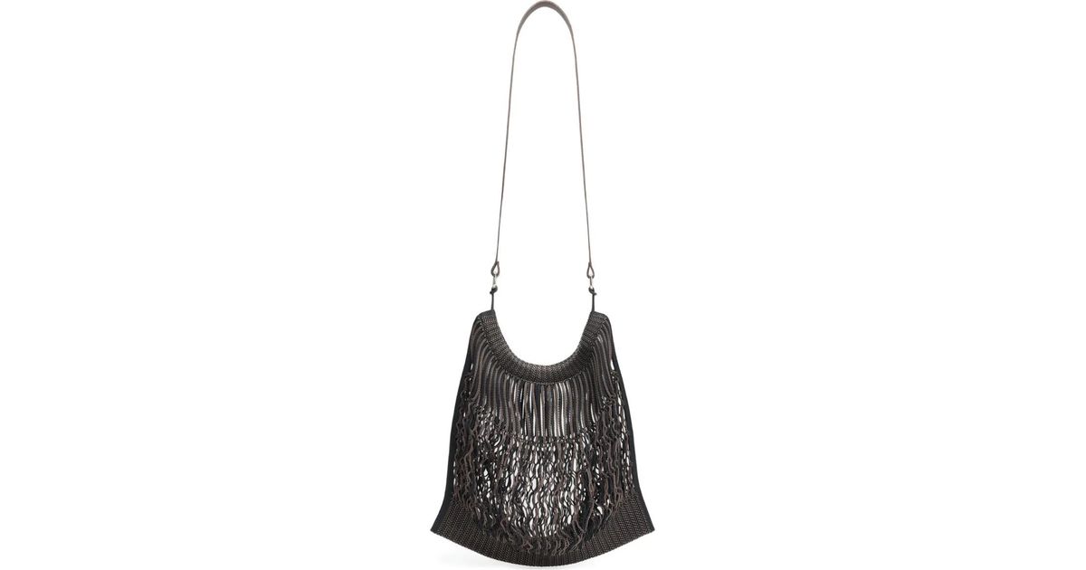 バッグ LEMAIREx Filt LARGE SHOPPING BAG LEMAIRE x Filt ネット メッセンジャーバッグ L | ニュートラル