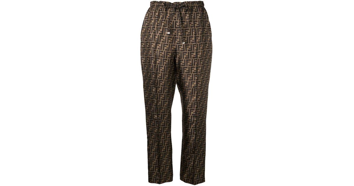 fendi logo trousers