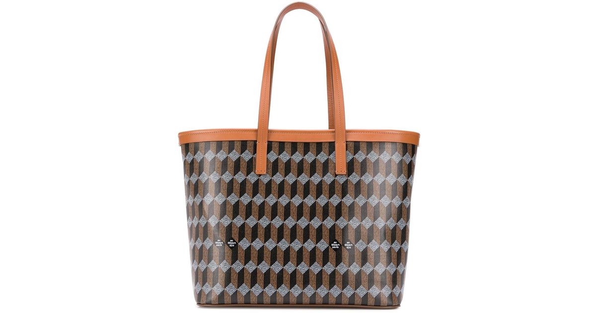 Bolso shopper con estampado geométrico AU DEPART | Lyst