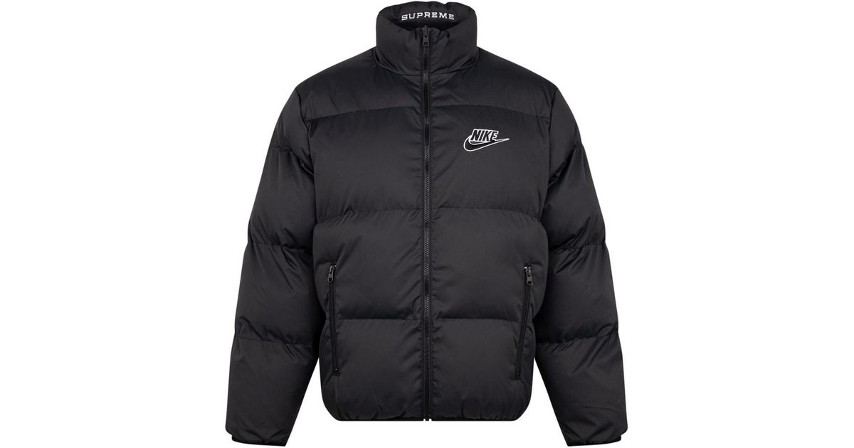 Supreme X Nike Reversible Puffy Jacket in Black | Lyst