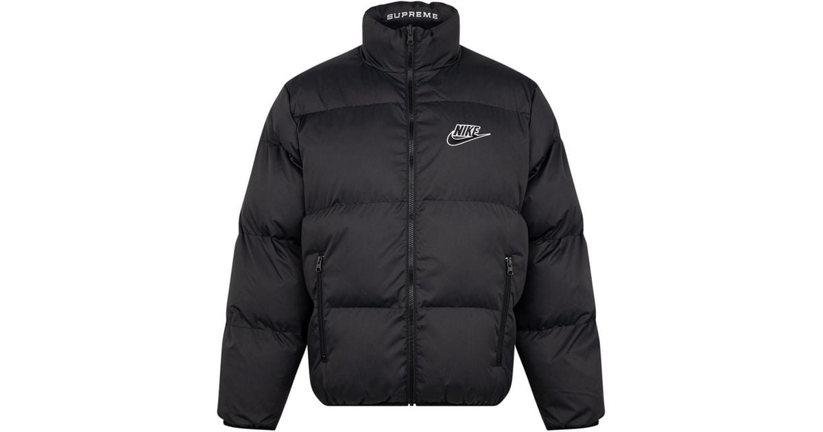 Supreme X Nike Reversible Puffy Jacket in Black | Lyst