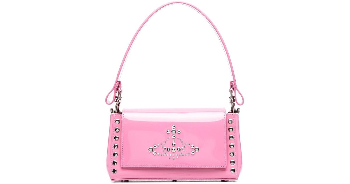 Vivienne Westwood Studembellished Shoulder Bag in Pink Lyst