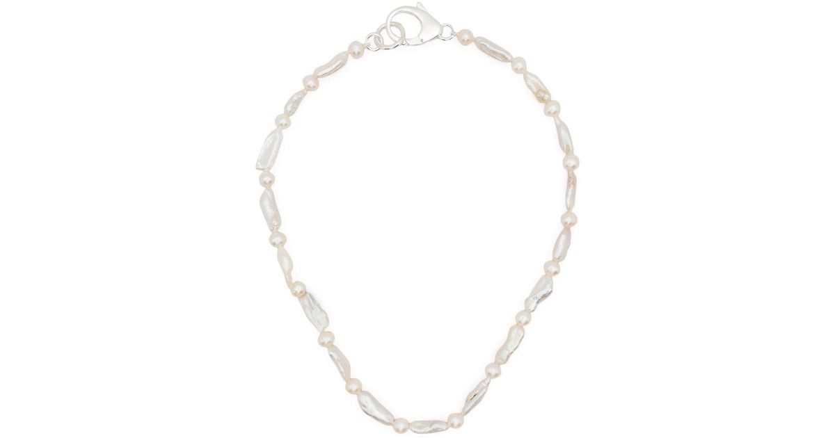 Collar de cadena xl de Hatton Labs de color Blanco Mujer Joyería de Collares de 