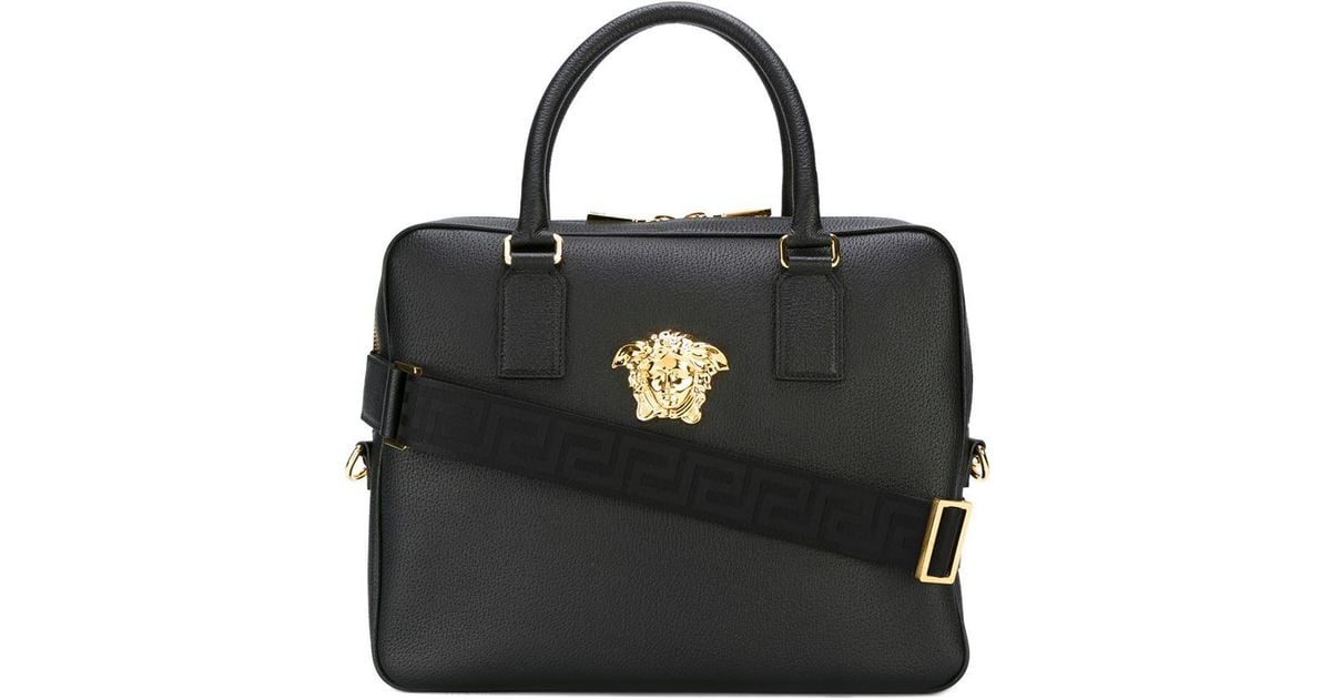 Versace Medusa Laptop Bag in Black for Men - Lyst