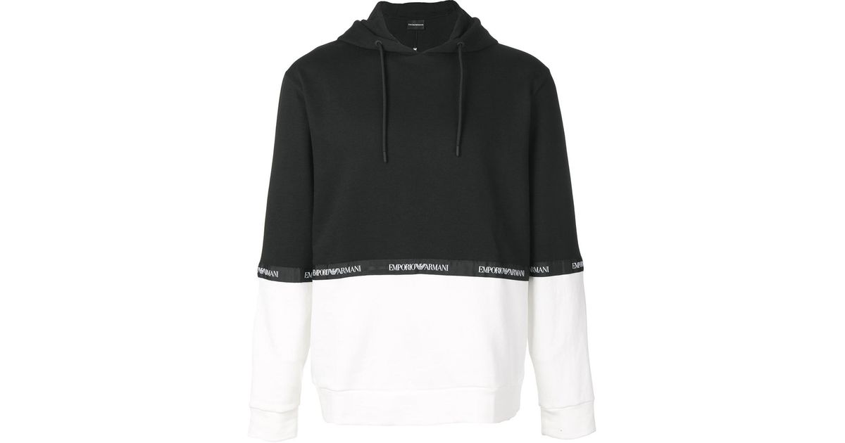 emporio armani block colour sweatshirt