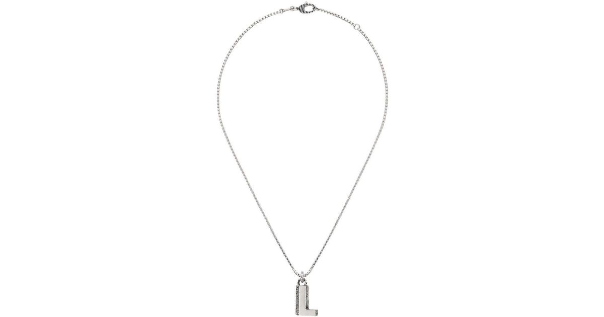 Gucci clearance letter necklace