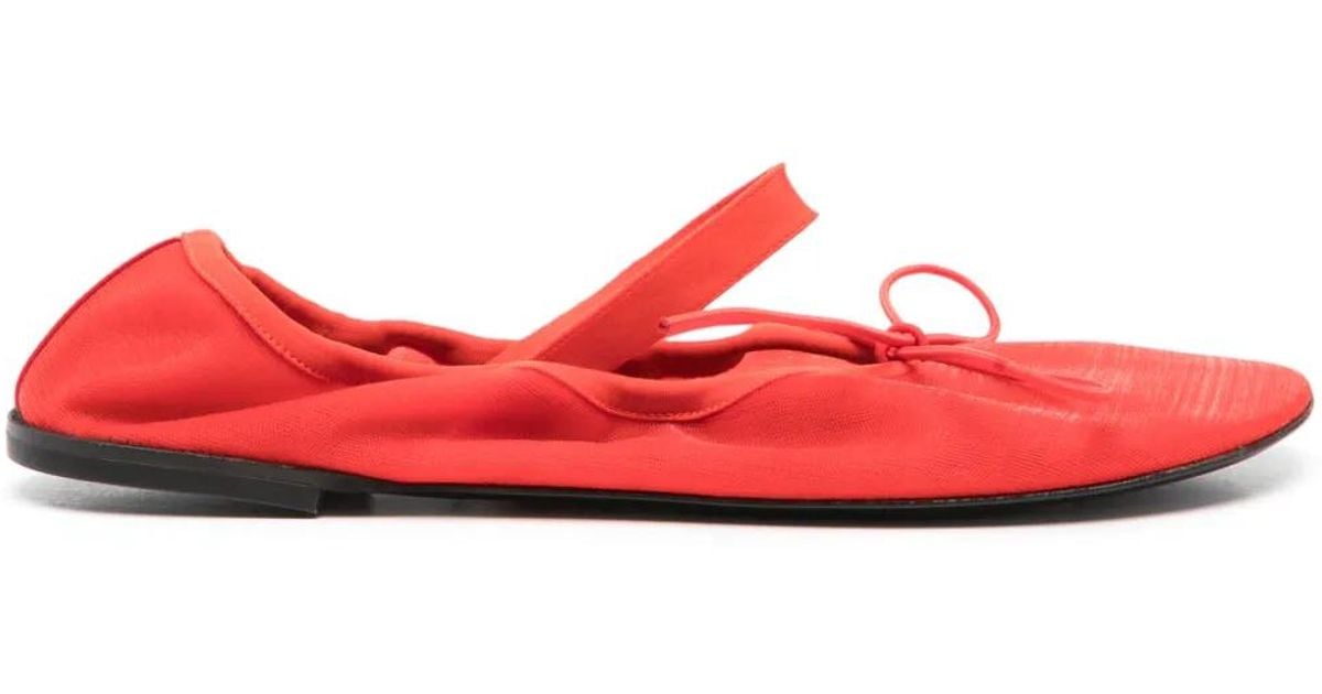 Proenza Schouler メッシュ フラットシューズ レッド | Lyst