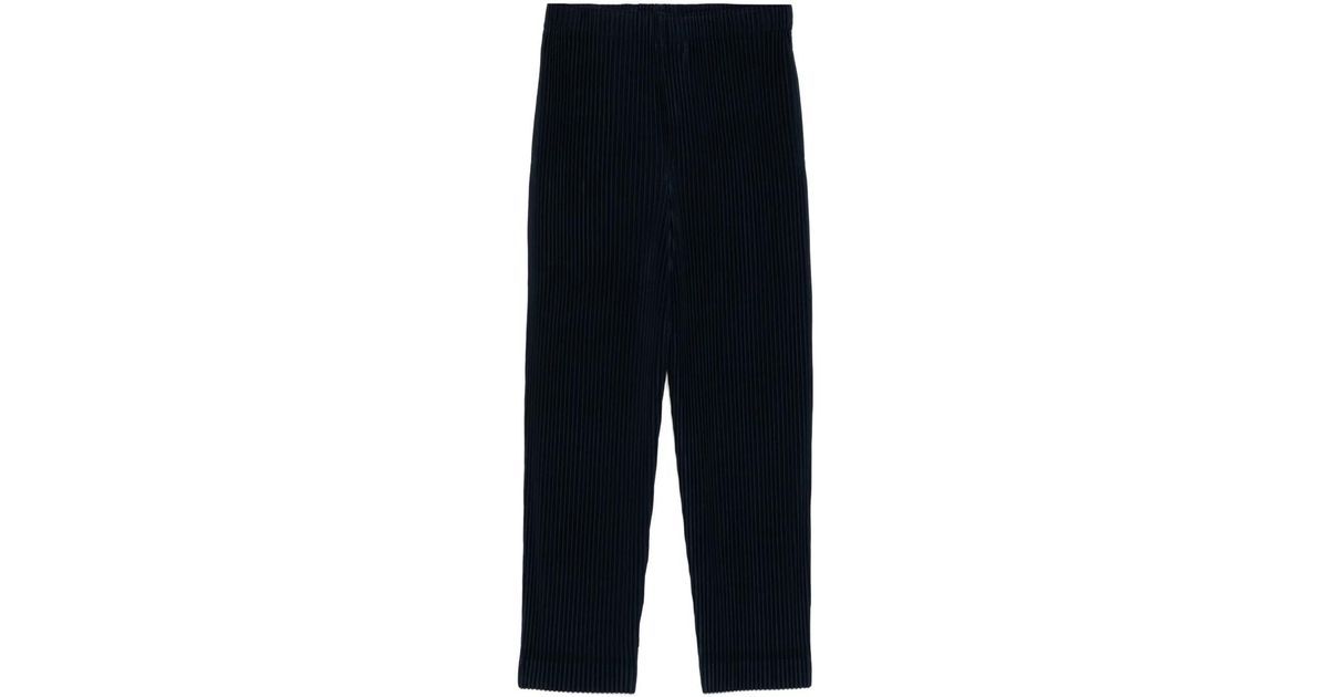 Homme Plissé Issey Miyake Mc November Trousers in Blue for Men