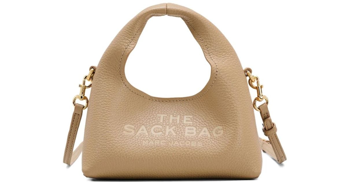 Sack Micro Marc Jacobs The Sack Top-Handle Micro Tote Bag in Metallic | Lyst UK
