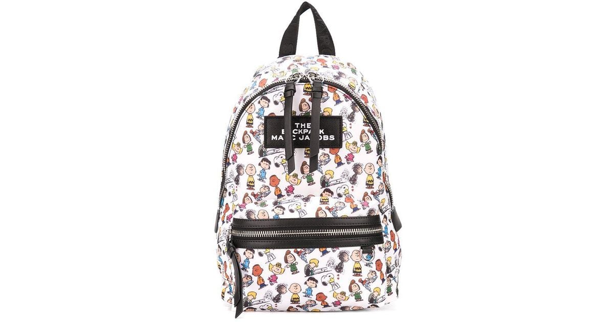 Marc Jacobs Peanuts X The Large Backpack in White | Lyst