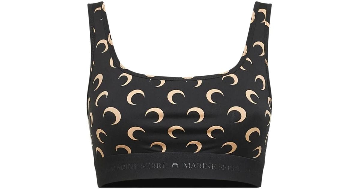 Marine Serre Women's Moon Bustier Top Black main image 1
