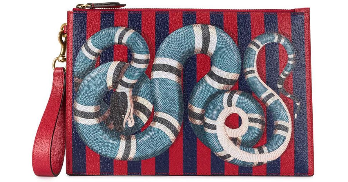 gucci kingsnake clutch