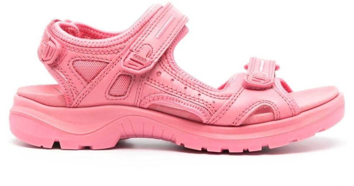 Ecco sandals pink new arrivals