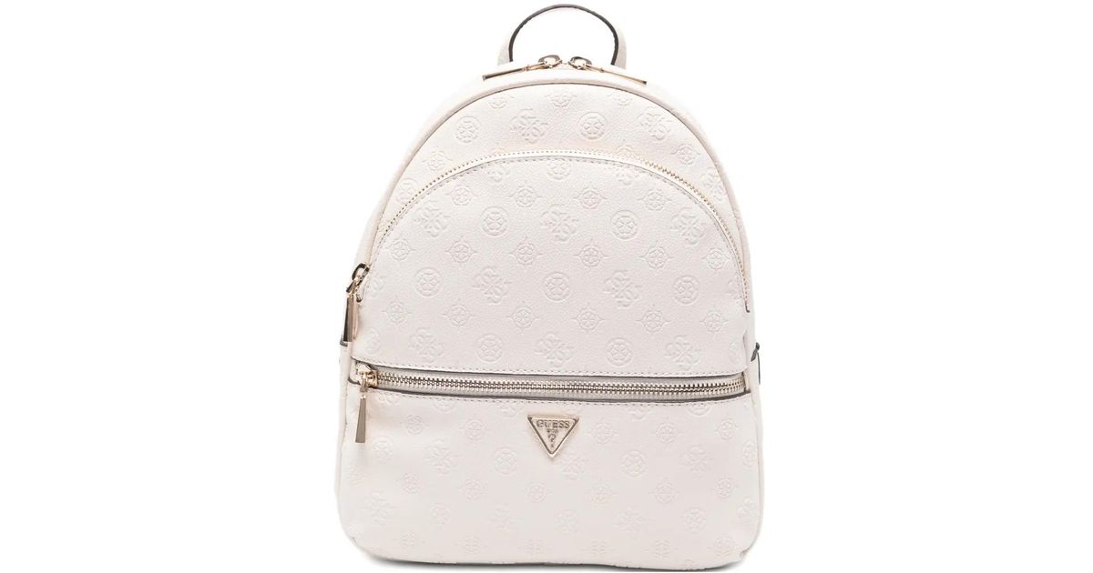guess mini backpack white Factory Pearlman Nylon Logo Main compartment with 2 slip pockets and 1 zip pocket for optimal organization Mini Backpacks Guess Clear Backpack