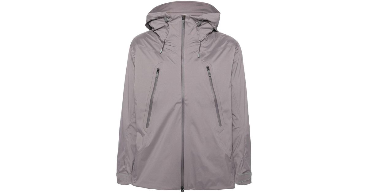 Descente Allterrain Creas Hooded Lightweight Jacket in Gray for