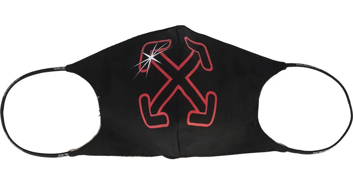 Off-White c/o Virgil Abloh Starred Arrow Simple Mask in Black for Men ...