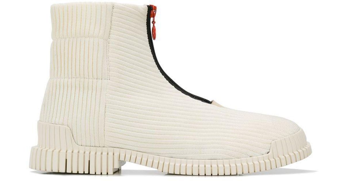 camper white boots
