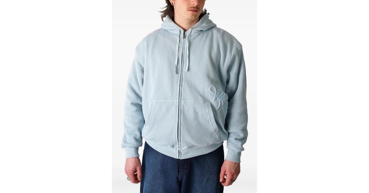 メンズ Yardsale ジップアップ パーカー ブルー | Lyst